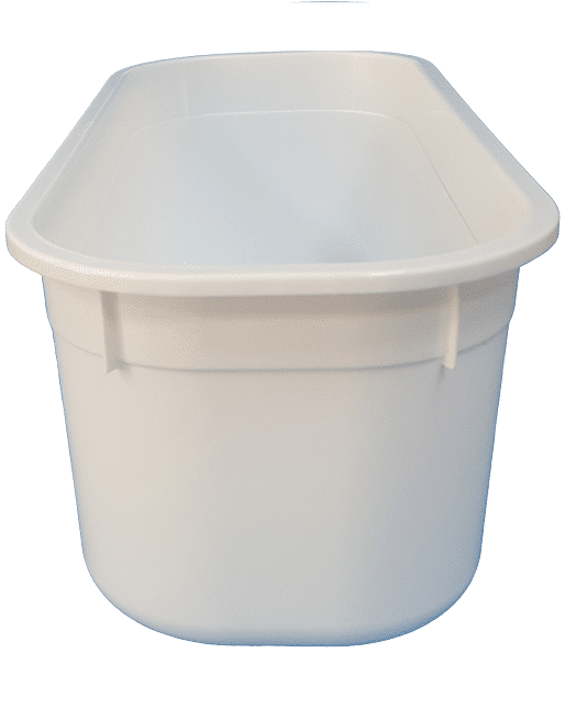 1 Gallon Food Safe Freezer Safe Round Plastic Bucket with Lids -  Translucent - 10 Pack of Buckets with Lids - Ice Cream Storage Container  for ice