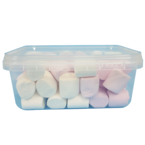 DKK1010: 32 oz Clear Square Plastic Container with Lid 11