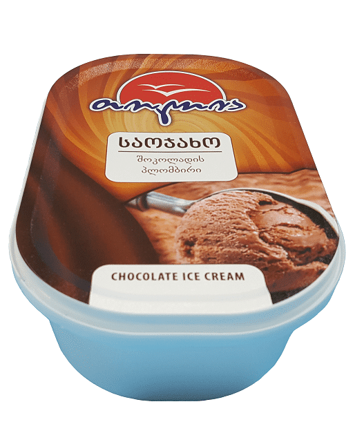 chocolate ice cream container