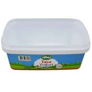 DKK1200: 38 Oz Rectangular Yogurt Container 12