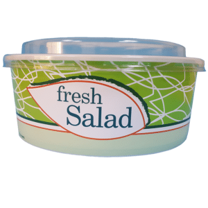 25 oz Plastic Salad Container with Lid - Divan Packaging