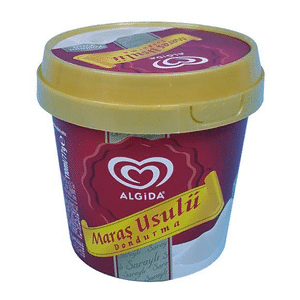 algida cup with spoon lid