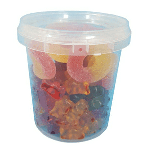 plastic jelly cup tamper evident