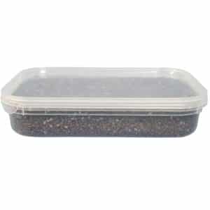 DKK500: 16oz Clear Rectangular Container & Lid 1