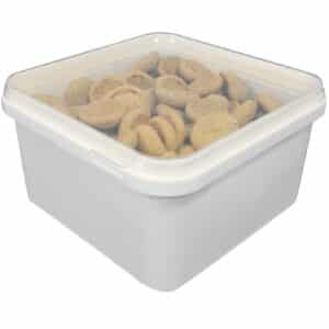 20 oz Square Meat Container with Lid - Divan Packaging