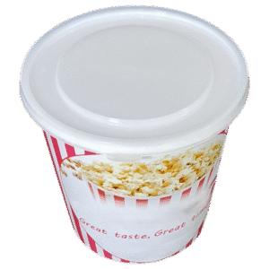DYF2500: 85oz Plastic PopCorn Bucket with Lid 3