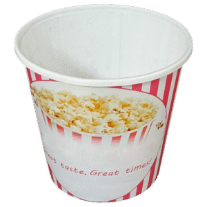 DYF2500: 85oz Plastic PopCorn Bucket with Lid 6