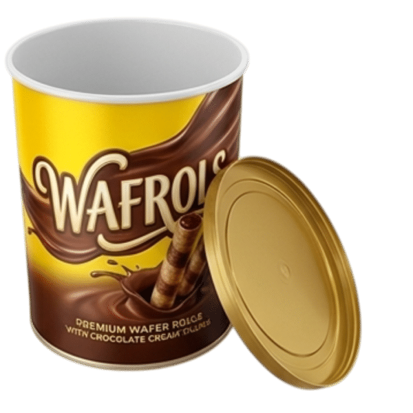 DYF534: Quality PP IML 16 oz Tub & Lid (Wafer Rolls Packaging)