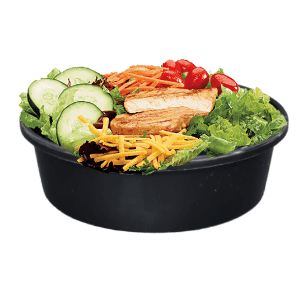 25 oz Plastic Salad Container with Lid - Divan Packaging