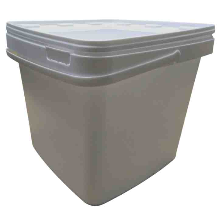 3 Gal. Plastic Clear Bucket with Lid- Divan Packaging