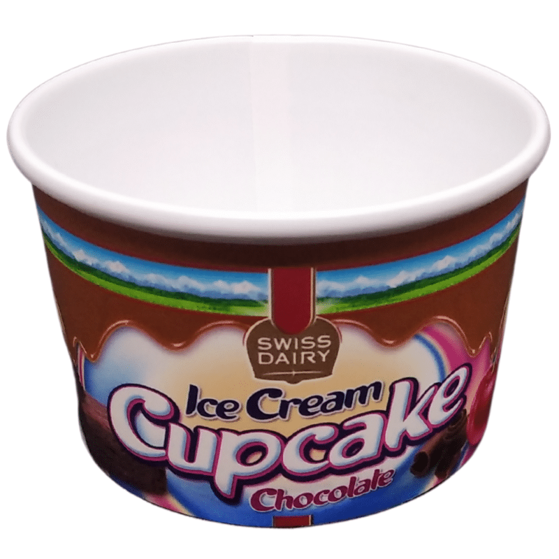 8oz Mini Ice Cream Cups with Spoon Divan Packaging
