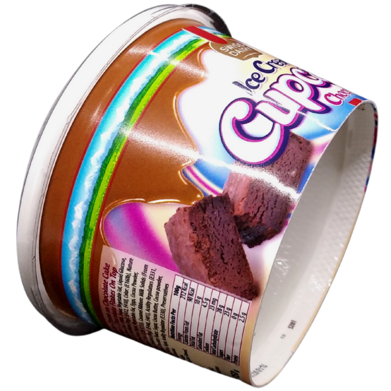 8oz Mini Ice Cream Cups with Spoon Divan Packaging