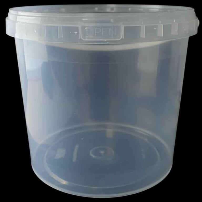 Clear Buckets with Lids Divan Packaging