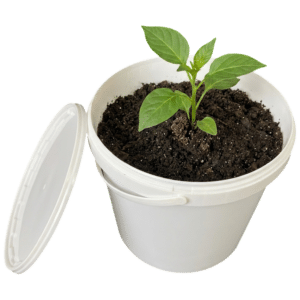 DYK12.5L / 3 Gallon UV Resistant Plastic Bucket with Lid | Food Grade PP Industrial Storage Container