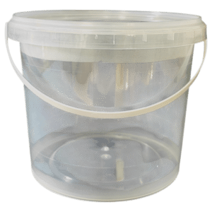 DYK3920: 1 Gallon Plastic Clear Buckets with Lids 5