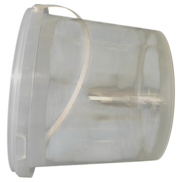 DYK3920: 1 Gallon Plastic Clear Buckets with Lids