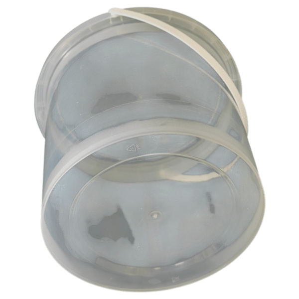 DYK3920: 1 Gallon Plastic Clear Buckets with Lids