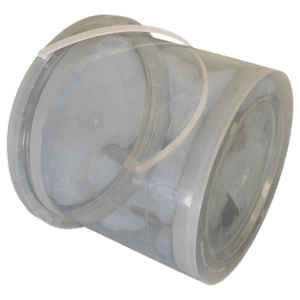 DYK3920: 1 Gallon Plastic Clear Buckets with Lids 2