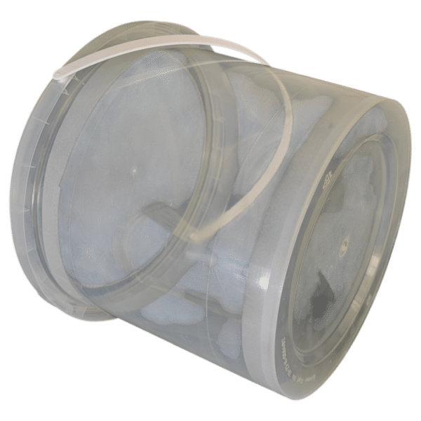 DYK3920: 1 Gallon Plastic Clear Buckets with Lids