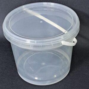 DYK3920: 1 Gallon Plastic Clear Buckets with Lids 3