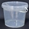 DYK3920: 1 Gallon Plastic Clear Buckets with Lids