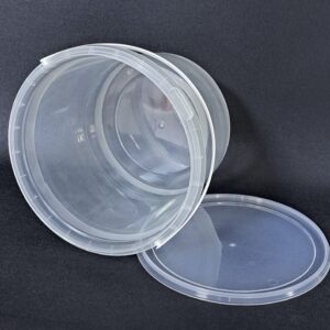 DYK3920: 1 Gallon Plastic Clear Buckets with Lids 5