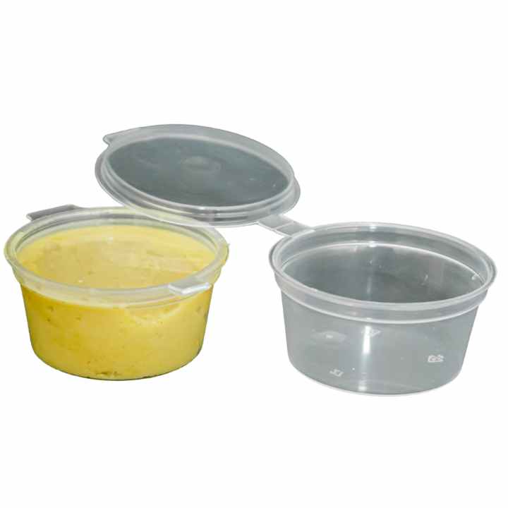 1oz Sauce Take Out Containers with Lids Pack