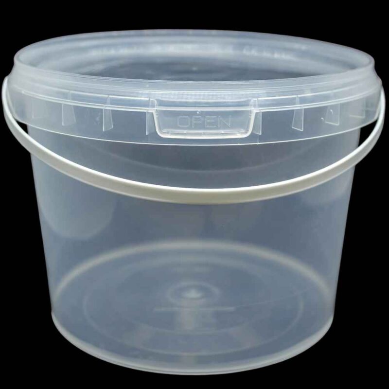85 Oz Clear Bucket with Lid Divan Packaging