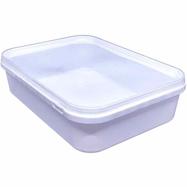 60 oz plastic rectangular containers