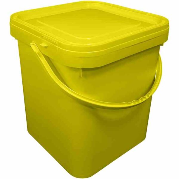 yellow 5 gallon bucket