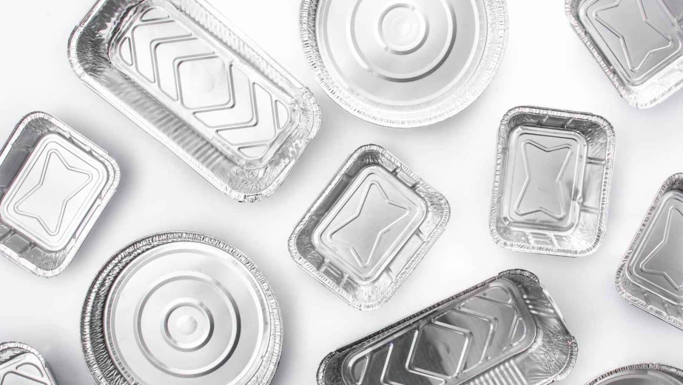 Types of food containers considered in the study. A: Aluminium takeaway