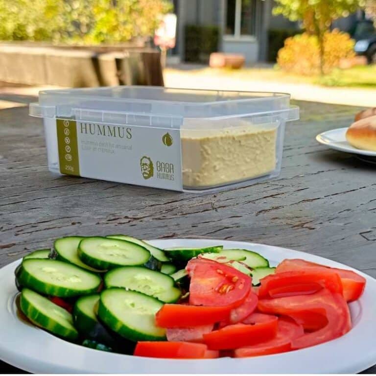 D280 8 oz Custom Hummus Packaging Divan Packaging