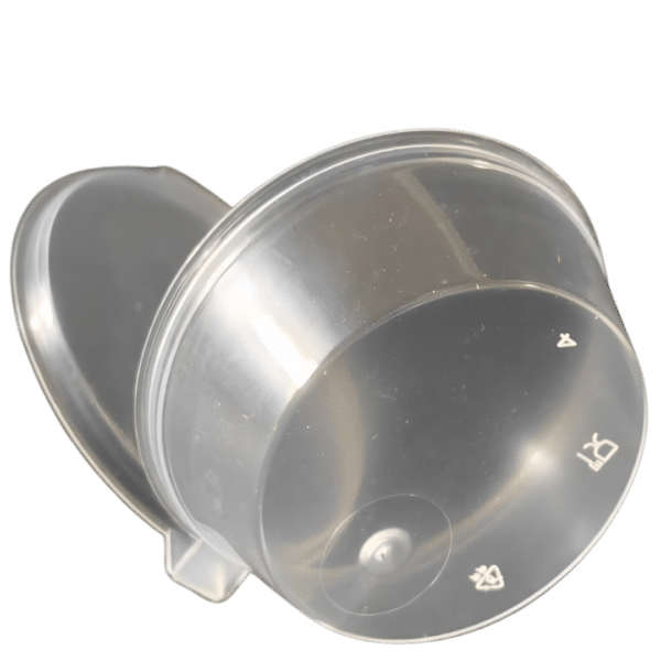 DYF063: 2 oz Hinged Lid Sauce Container