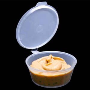 DYF062: 2 oz Hinged Lid Sauce Container 11