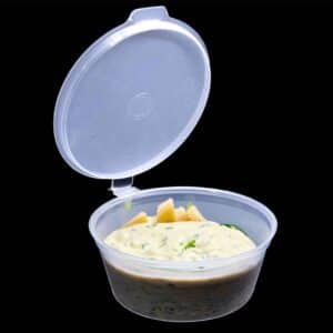 DYF062: 2 oz Hinged Lid Sauce Container 10