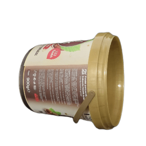 DYK985: 980ml Hazelnut Cream Round Packaging 2