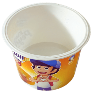 DYF090: 90 ml (3 oz) Foil-Sealable Small Round Plastic Container 5