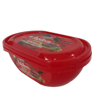 DOK1100: 37 Oz Chocolate IML Container with Lid 4