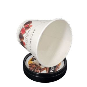 500ml Custom Ice Cream Paper Container with PP Lid – DPAP501 6