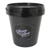 DYK450: 15oz Round Small Plastic Cosmetic Bucket & Lid