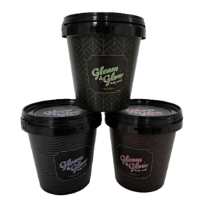 DYK450: 15oz Round Small Plastic Cosmetic Bucket & Lid 19