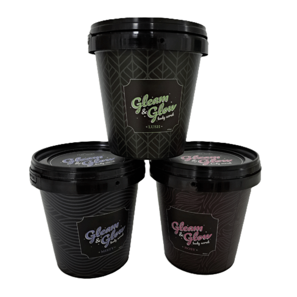 DYK450: 15oz Round Small Plastic Cosmetic Bucket & Lid 7