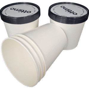 1000ml Custom Ice Cream Paper Container with PP Lid – DPAP1001 2