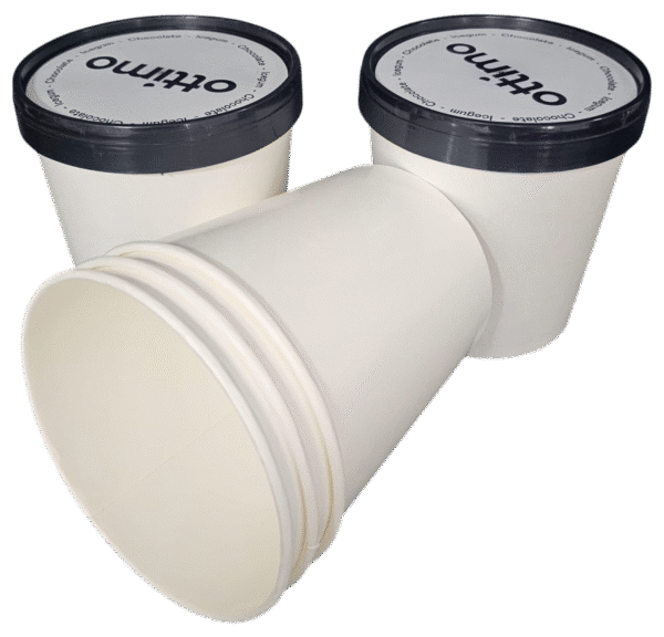 1000ml Custom Ice Cream Paper Container with PP Lid – DPAP1001