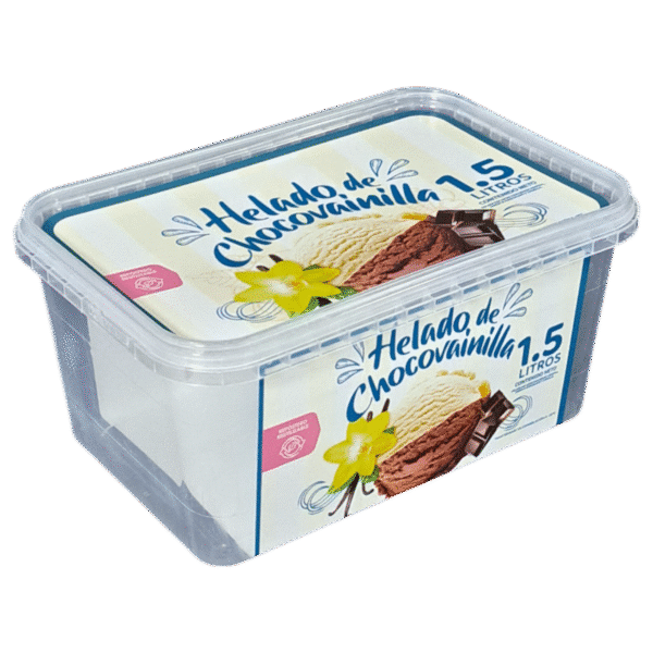 DKK1551: 50oz PP IML Ice Cream Container & Lid