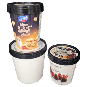 600ml Custom Ice Cream Paper Container with PP Lid – DPAP601 6