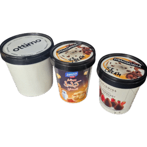 600ml Custom Ice Cream Paper Container with PP Lid – DPAP601 8