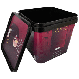 DKK10500: 3 Gallon Square Plastic Bucket with Lid 2