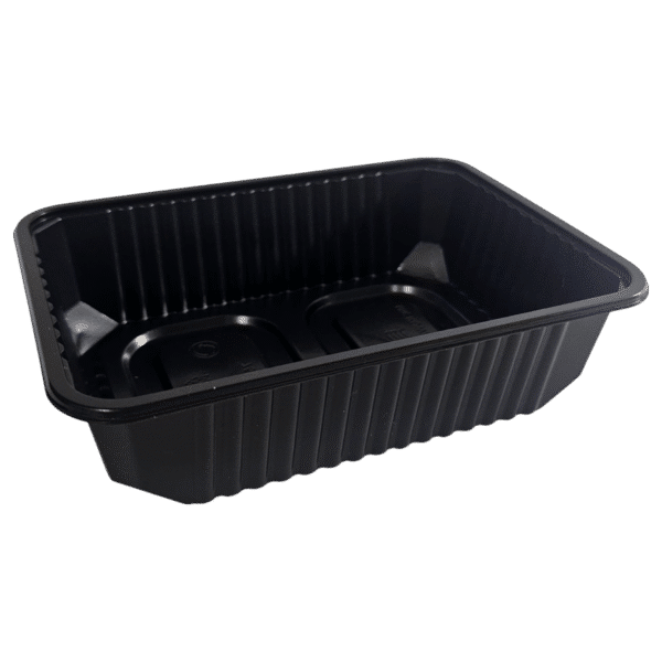 Microwave-Safe 1000 cc PP Food Containers with Lid - Ideal for Ready Meals 54T003
