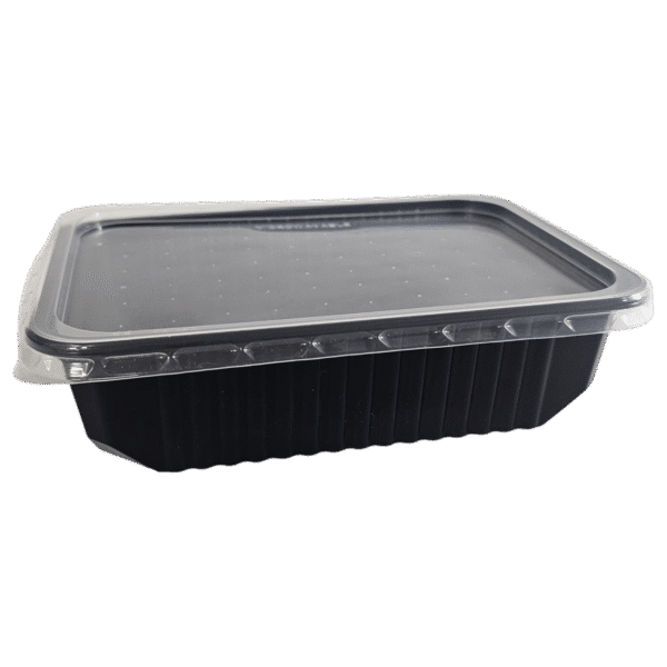 Microwave-Safe 1000 cc PP Food Containers with Lid - Ideal for Ready Meals 54T003